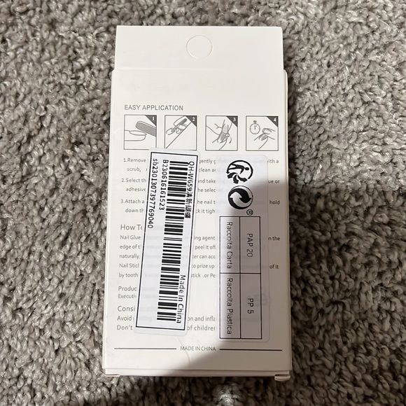 24pcs Long Almond Butterfly Print Press On Nail Set❤️ - Picture 7 of 7